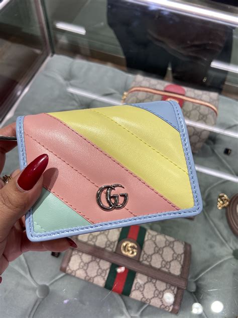 gucci pastel wallet|original Gucci wallet sale.